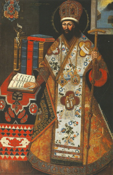 Image - Portrait of Dymytrii Tuptalo as Metropolitan of Rostov.