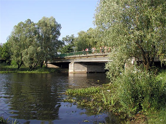 Image - A bridge on the Udai River in Pryluka.