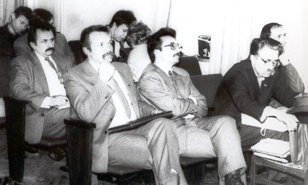 Image -- Members of the Ukrainian Helsinki Association who became deputies in 1989.