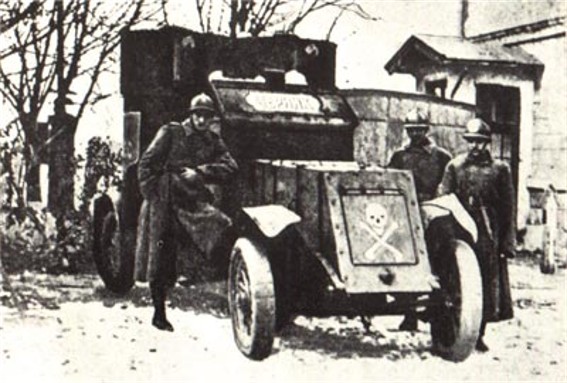 Image - An armored vehicle of the Ukrainian Sich Riflemen.