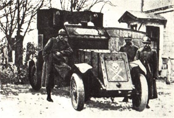 Image -- An armored vehicle of the Ukrainian Sich Riflemen.