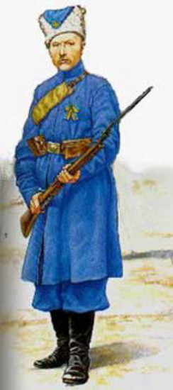 Image -- The UNR Army: a Bluecoat soldier.