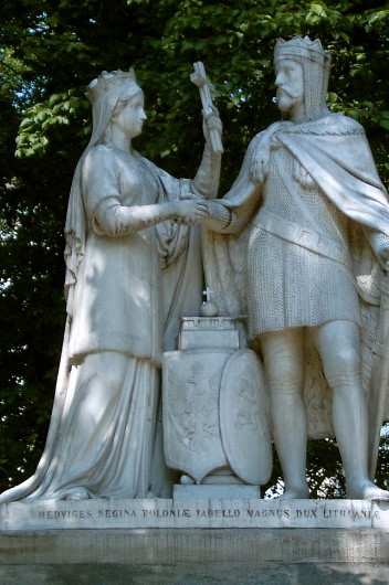 Image -- Union of Krevo monument in Cracow.