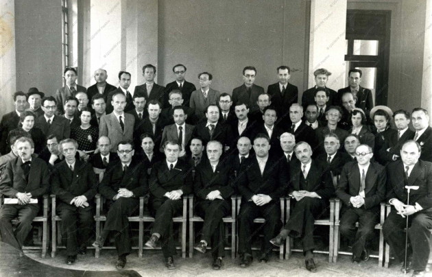 Image -- The Union of Ukrainian Composers plenum (Kyiv, 1946).