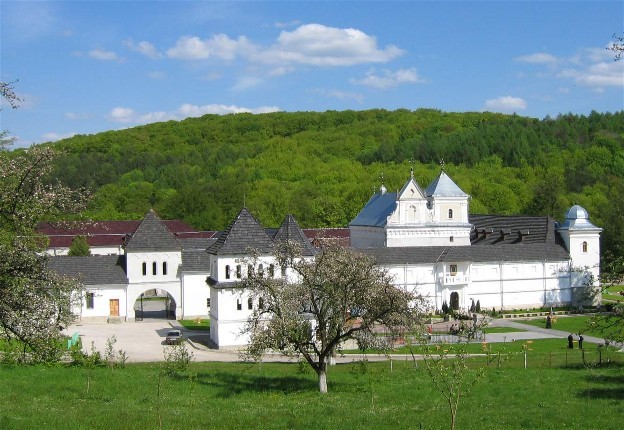 Image -- A view of the Studite Fathers' monastery in Univ, Lviv oblast.