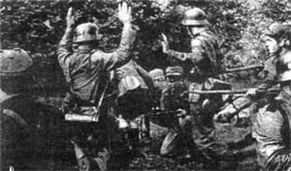 Image - UPA insurgents with captured German soldiers.