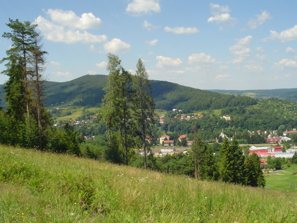 Image - A view of Ustryky Dolishni (Ustrzyki Dolne) in the Middle Beskyd.