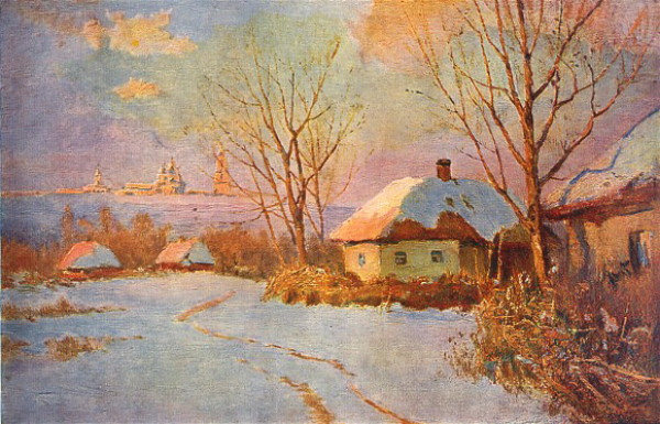 Image - Serhii Vasylkivsky: Houses in the Winter.