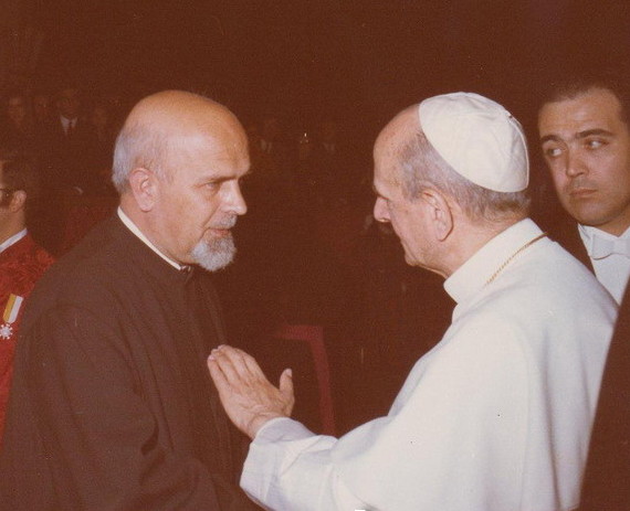 Image - Atanasii Velyky with Pope Paul VI.