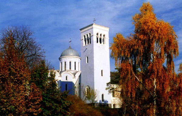 Image -- The Dormition Cathedral in Volodymyr-Volynskyi (1160).
