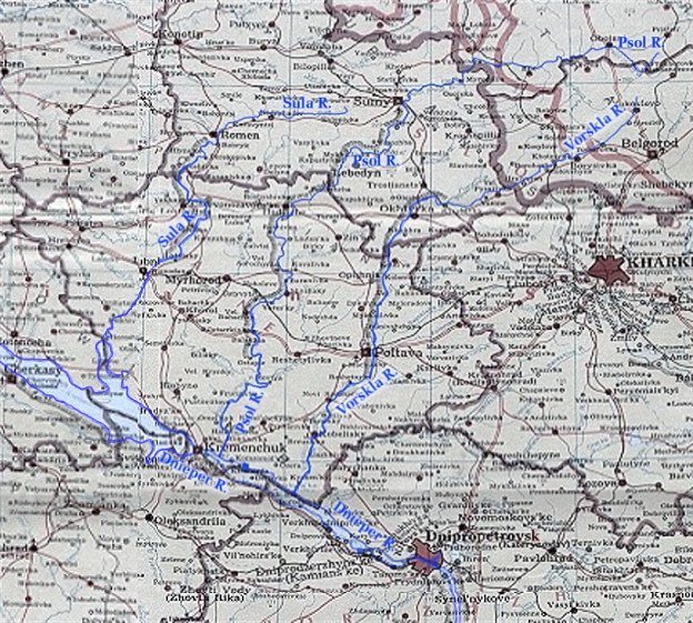 Image from entry Sula River in the Internet Encyclopedia of Ukraine