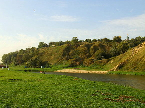 Image -- Remnants of medieval fortifications in Vyshhorod, Kyiv oblast.