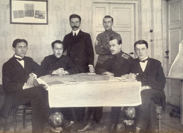 Image -- The Ukrainian delegation at the signing of the Treaty of Warsaw.