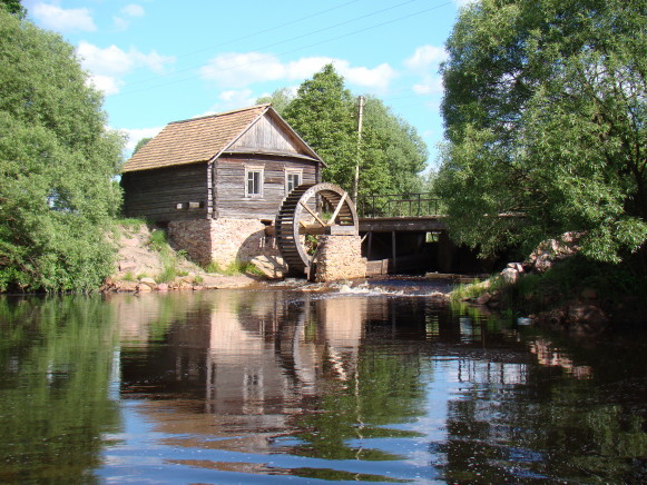 Image - A watermill in the Polisia Nature Reserve.