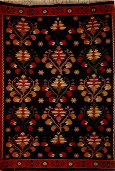 Image -- A hand-woven Ukrainian kilim.