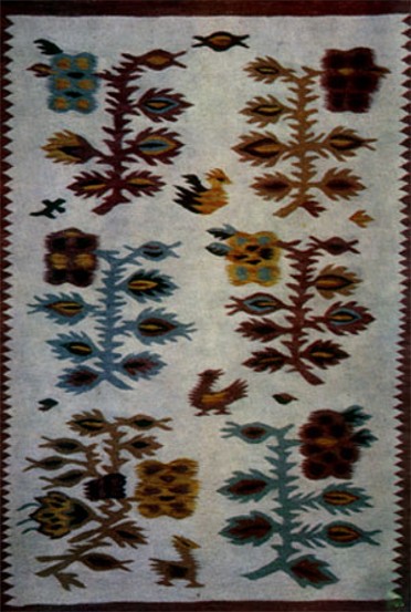 Image -- A hand-woven Ukrainian kilim.