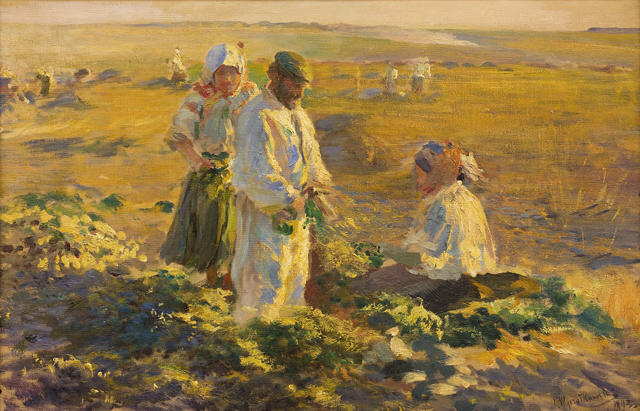 Image - Leon Wyczolkowski: Harvesting Beets (1893).