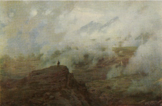 Image -- Mykola Yaroshenko: Mount Elbrus Covered by Clouds (1894).