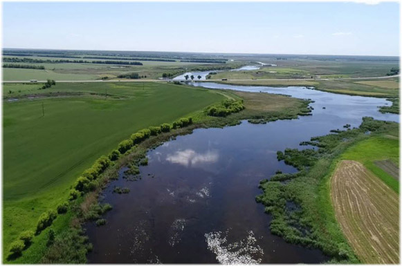Image - A view of the Yeia River in the Kuban region.