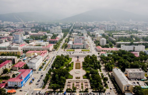 Image -- Yuzhno-Sakhalinsk on the Sakhalin Island in the Far East.