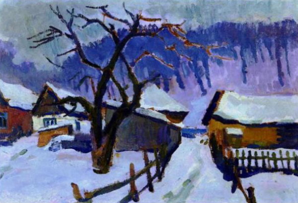 Image - Vasyl Zabashta: Winter Twilight (1974).