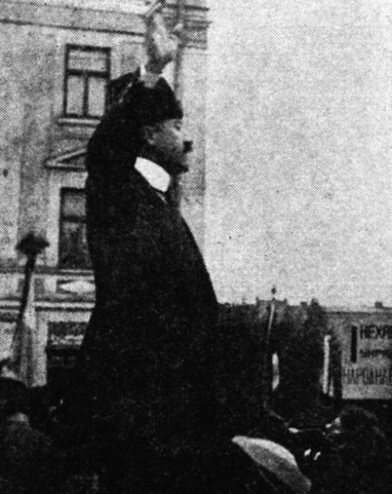 Image - Volodymyr Zahaikevych (at a rally in 1918).