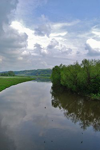 Image -- The Zbruch River near Sataniv.