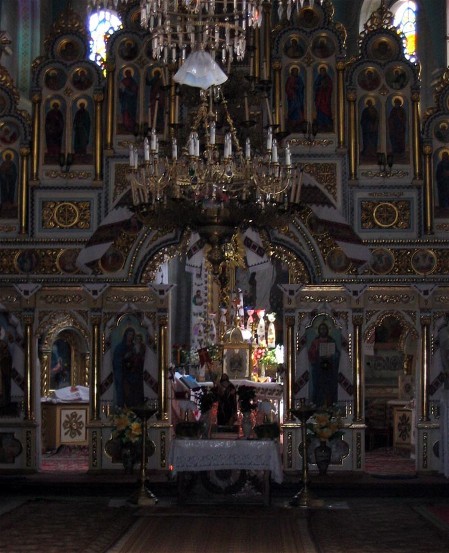 Image - Zolochiv: Interior of the Church of the Resurrection (1604).