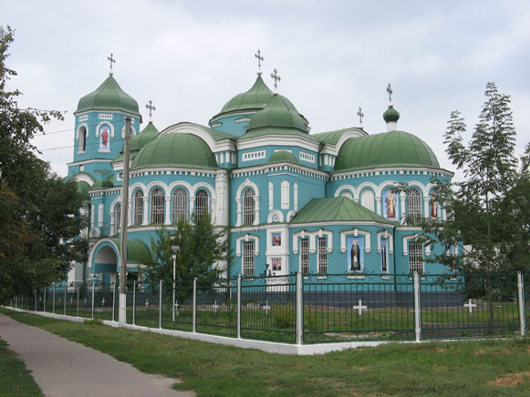 Image -- Zolotonosha: Church of the Dormition (1760-7), built by Ivan Hryhorovych-Barsky.