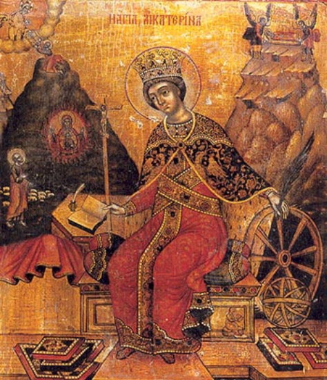 Image - Nykodym Zubrytsky: Icon of Saint Catherine.
