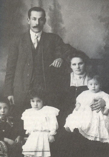 Image -- Petro Zvarych (Peter Svarich) with his family.